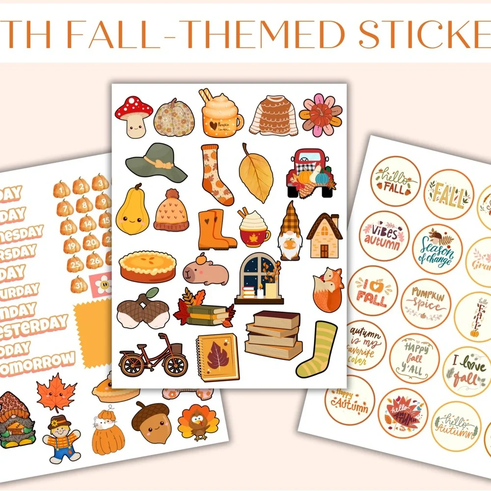 Fall Planner with Cute Illustrations